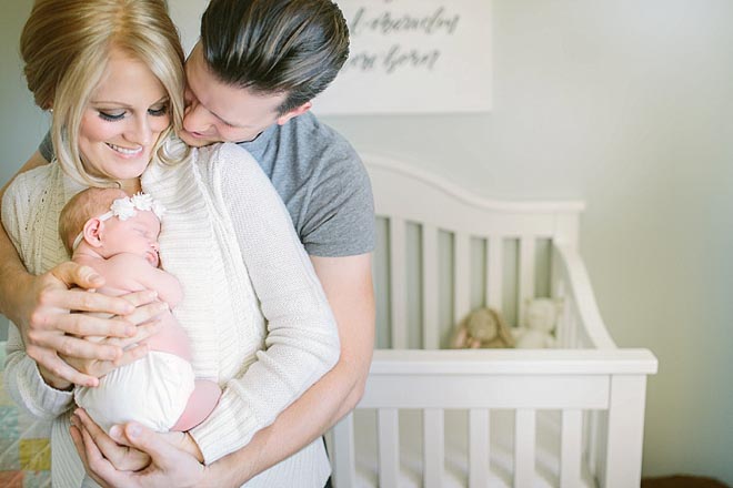 In home newborn lifestyle session by Gina Zeidler Photography